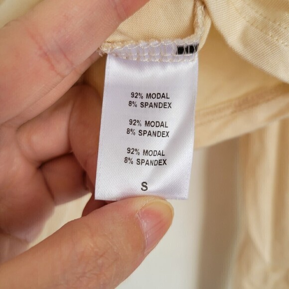 Rachel Pally Beige Cream Tan Turtleneck Modal Long Sleeve Top Size Small - Picture 9 of 11